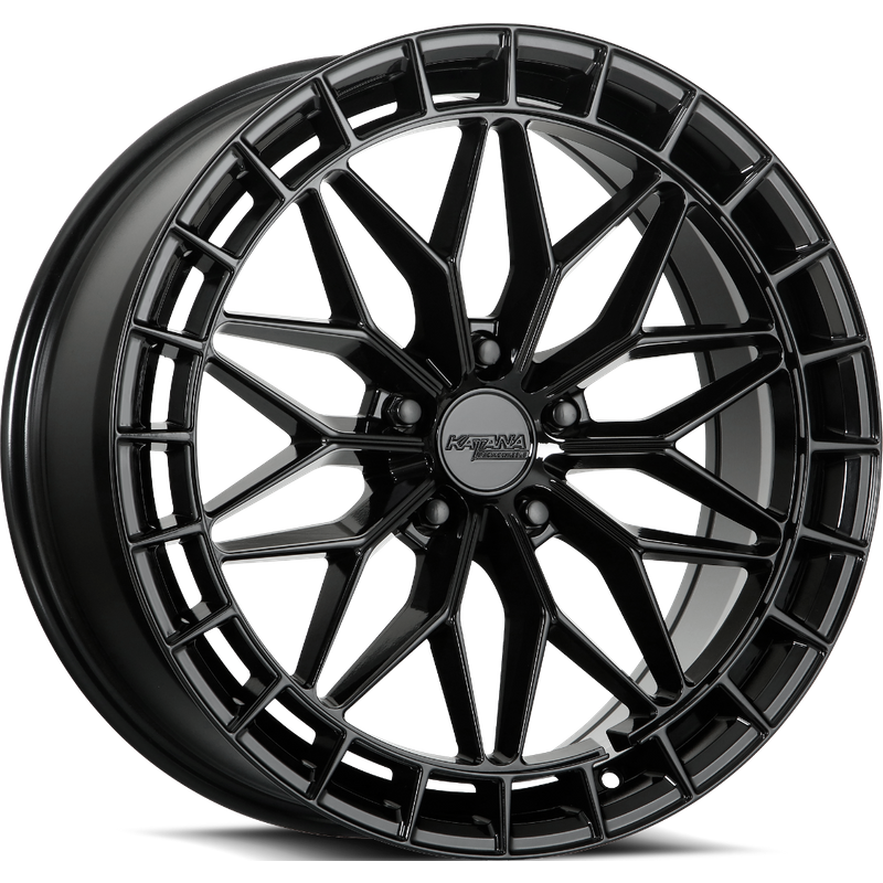 Katana Racing KR12 Gloss Black Wheel - 17x7.5 - 5x120 - 40 Offset — Wheels & Rims