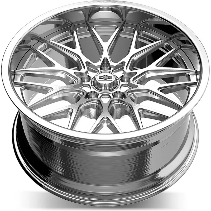 Ridler 681 Brushed With Polished Lip - 22x10.5 Wheels — Wheels & Rims