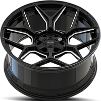 Mayhem 8119 Vanquish Gloss Black Milled Wheels 20x10 6x135