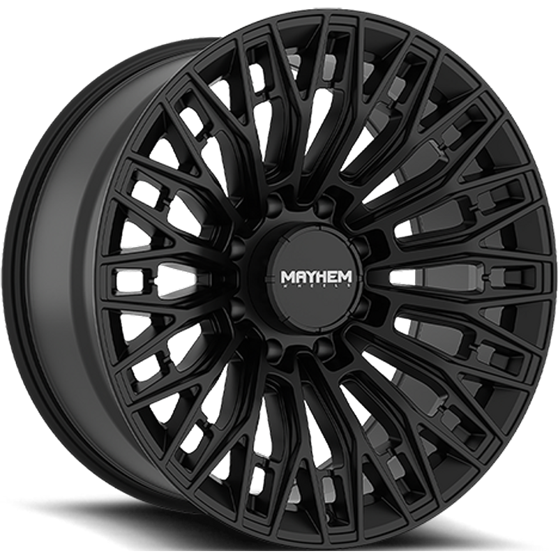 Mayhem 8121 Cyclone Gloss Black Wheels - 20x9 - 8x180 Bolt Pattern — Wheels & Rims