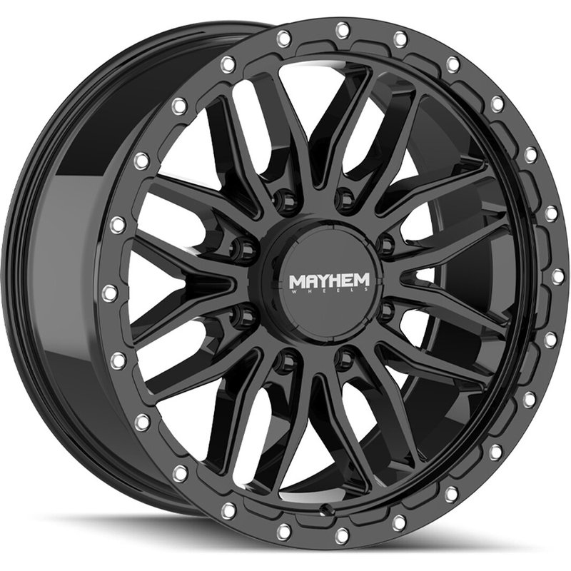 Mayhem 8310 Vector Gloss Black 20x9 Rims 6x135 Bolt Pattern — Wheels & Rims
