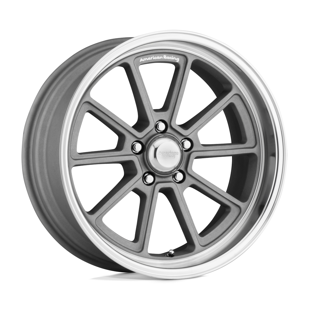 American Racing Vintage VN510 Draft Silver Wheels 18X8 0mm Offset 5X114.3 BP — Wheels & Rims