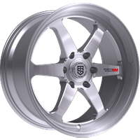 Roues TIS Motorsports 508BSM Argent Brossé Fraisé - 20x10 - 5x120