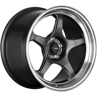 Konig Hyperspec AM Gunmetal Wheels with Polished Lip - 18x10.5 — Wheels & Rims