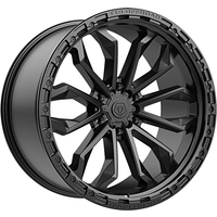 Roues TIS 556BB Noires Mat avec Anneau Noir Brillant - 20x9 - 6x139.7