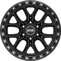 Roues Dropstars 608BB Noir Mat avec Anneau Noir Brillant - 20x9