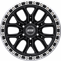 Dropstars 608MSB Satin Black Wheel with Machined Ring - 20x9 - 6x135 — Wheels & Rims