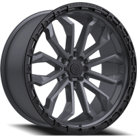 Roues TIS 556AB Gunmetal avec bord noir - 20x9 - 6x135 - 0 déport