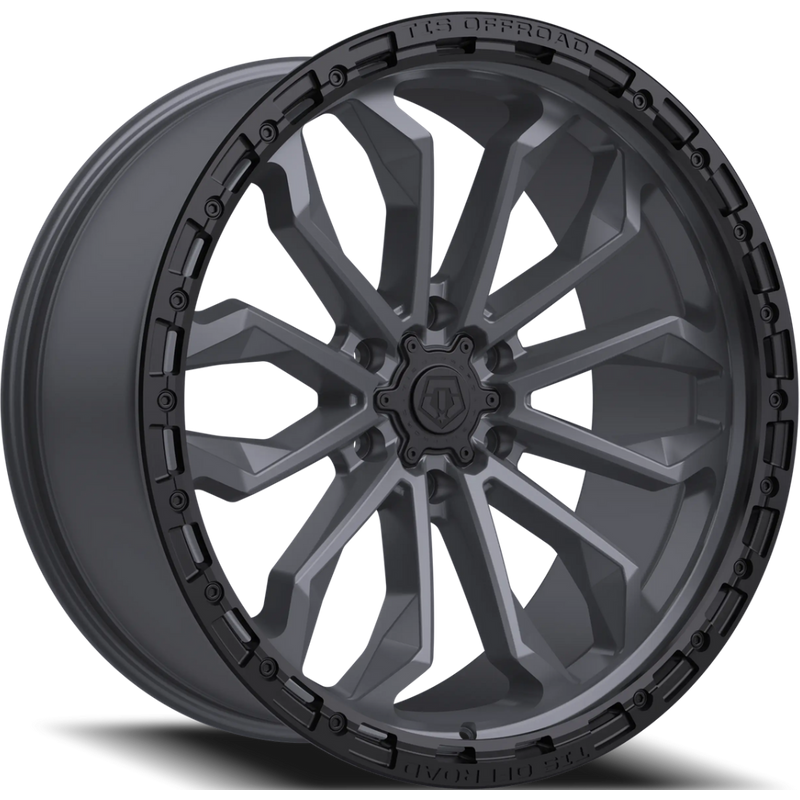 TIS 556AB Gunmetal Wheel with Black Lip - 20x9 - 6x135 - 0 Offset — Wheels & Rims