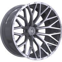 Roues TIS 566BSM Argent Brossé - 26x12 - Motif de Boulon 8x170