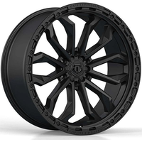Roues TIS 556SB Noires - 17x9 - Motif de boulons 6x139.7 - Déport 0