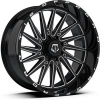 TIS 547BM Black Milled 20x10 Wheels - 8x165.1 Bolt Pattern -19 Offset — Wheels & Rims