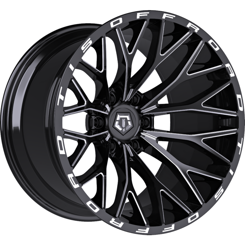 TIS 566BM Black Milled Wheels - 20x12 - 6x139.7 Bolt Pattern — Wheels & Rims