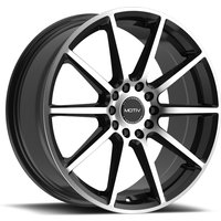 Motiv 431MB Elicit Machined Black 16x7.5 Rims 5x114.3 Bolt Pattern