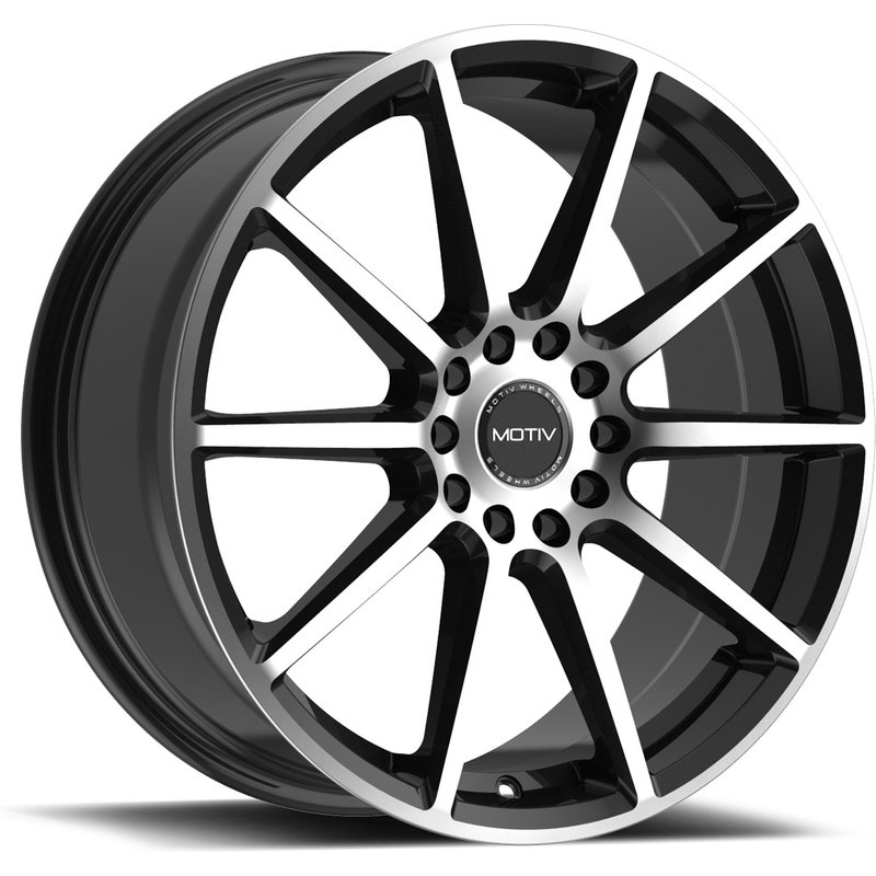 Jantes Motiv 431MB Elicit Machined Black 16x7.5 5x114.3 — Roues et jantes