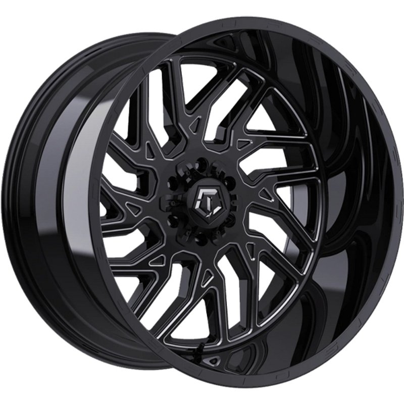 TIS 544BM Black Milled 18x9 Rims - 8x170 Bolt Pattern, 18 Offset — Wheels & Rims