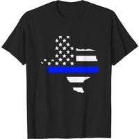 T-shirt Texas Thin Blue Line pour hommes — T-shirts pour hommes