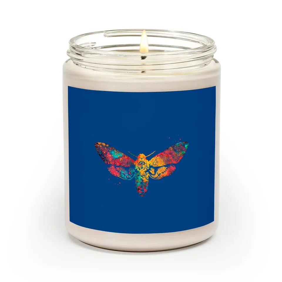 Bougies Parfumées Moth - Cire de Soja Naturelle avec Étiquettes Personnalisées — Bougies parfumées