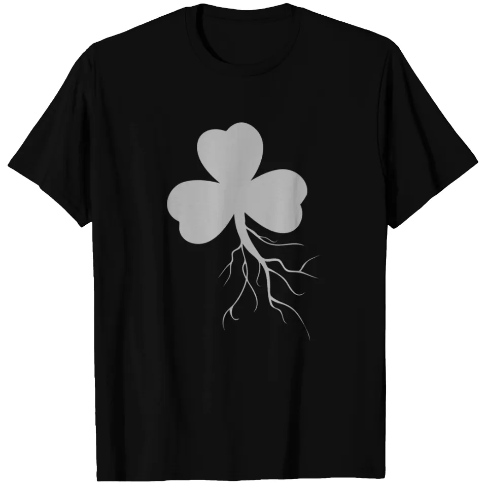 3-Leaf Clover T-shirt for Men in Black — Mens T Shirts