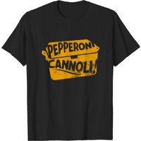 Pepperoni Cannoli T-Shirt for Men in Black