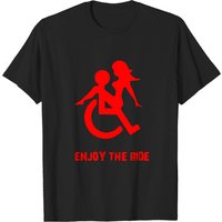 T-shirt Wheelchair Enjoy The Ride pour hommes — T-shirts pour hommes