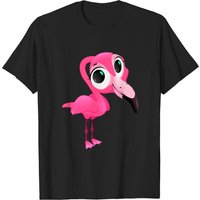 Flamingo Bird Wildlife Vector Art T-Shirt for Men