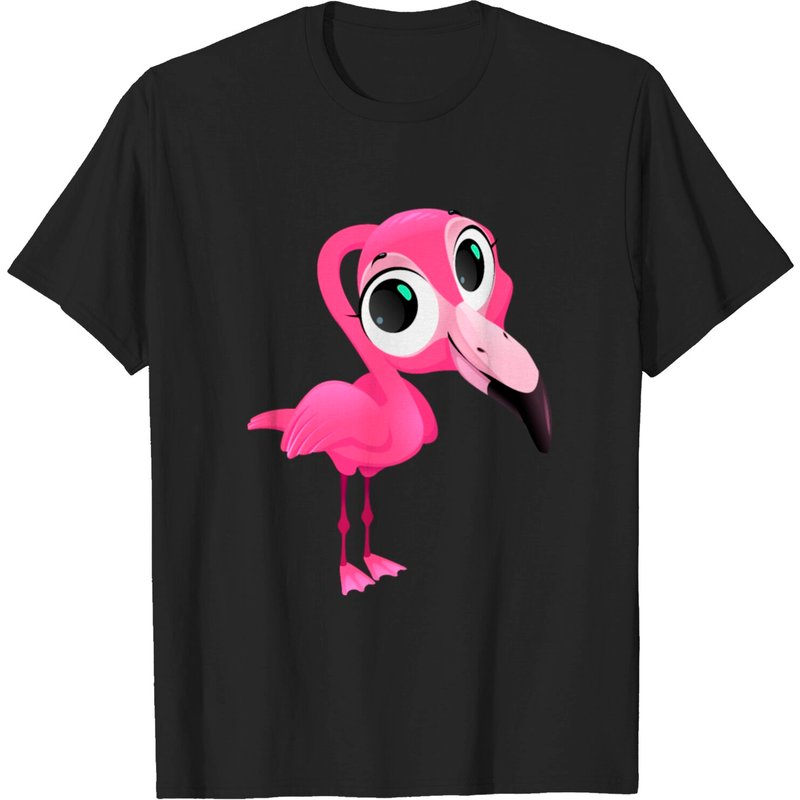 T-shirt pour hommes avec illustration vectorielle d'oiseau flamant — T-shirts pour hommes