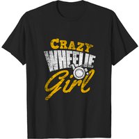 T-shirt Wheelchair Girl pour hommes en noir — T-shirts pour hommes