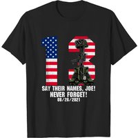 Say Their Names Joe 13 Heroes Names T-Shirt for Men