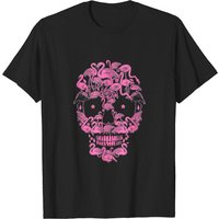 Flamingo Skulls Halloween T-Shirt for Men