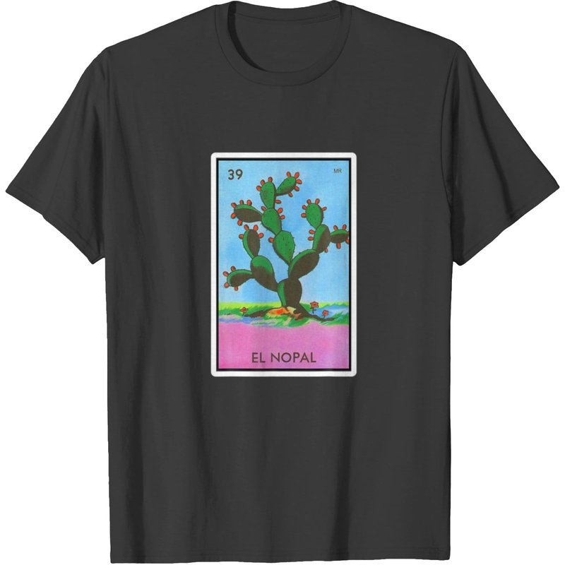 T-shirt Tsel Nopal Loteria Bingo Mexicain pour Hommes — T-shirts pour hommes