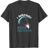 I Survived My Single Paramotor Flight T-Shirt for Men