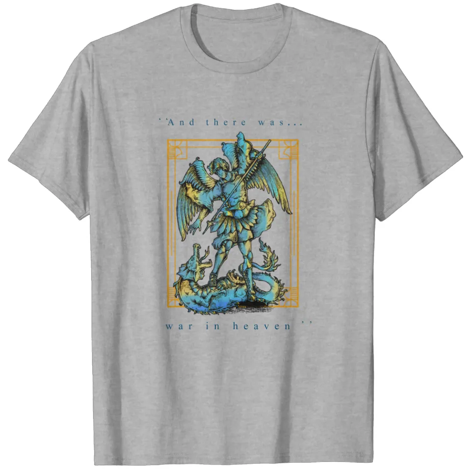 Archangel Michael Slaying The Serpent Men's T-shirt