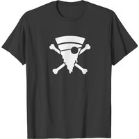 T-shirt Pizza Pirate pour hommes en noir — T-shirts pour hommes