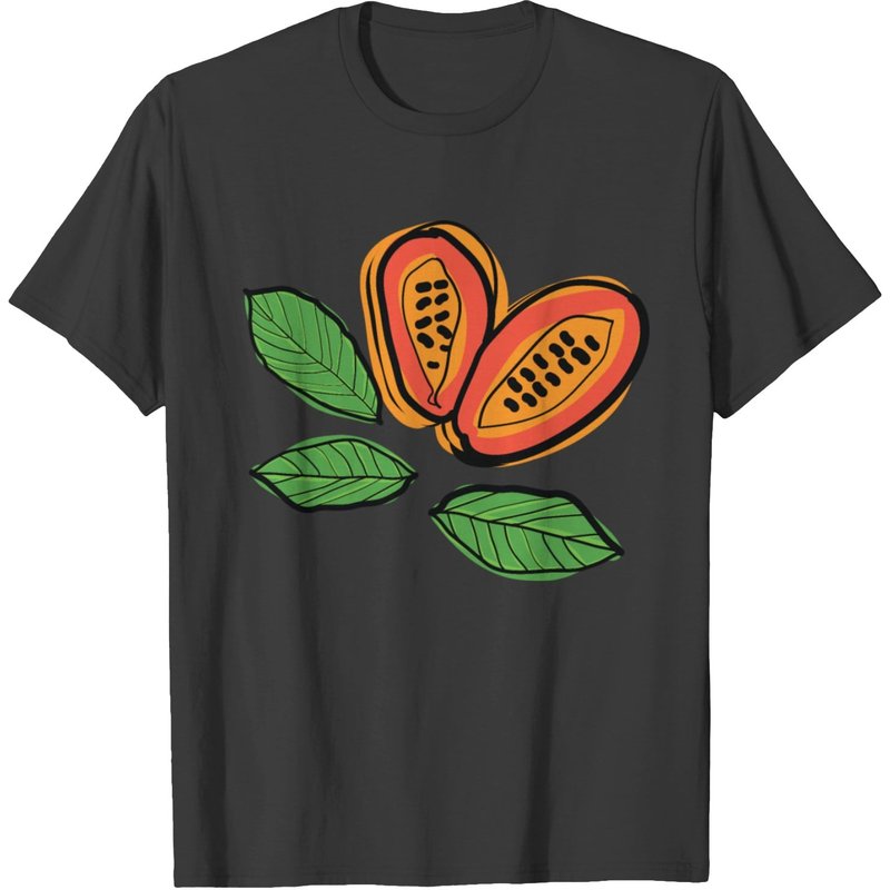 T-shirt Pawpaw Fruits pour hommes en noir — T-shirts pour hommes