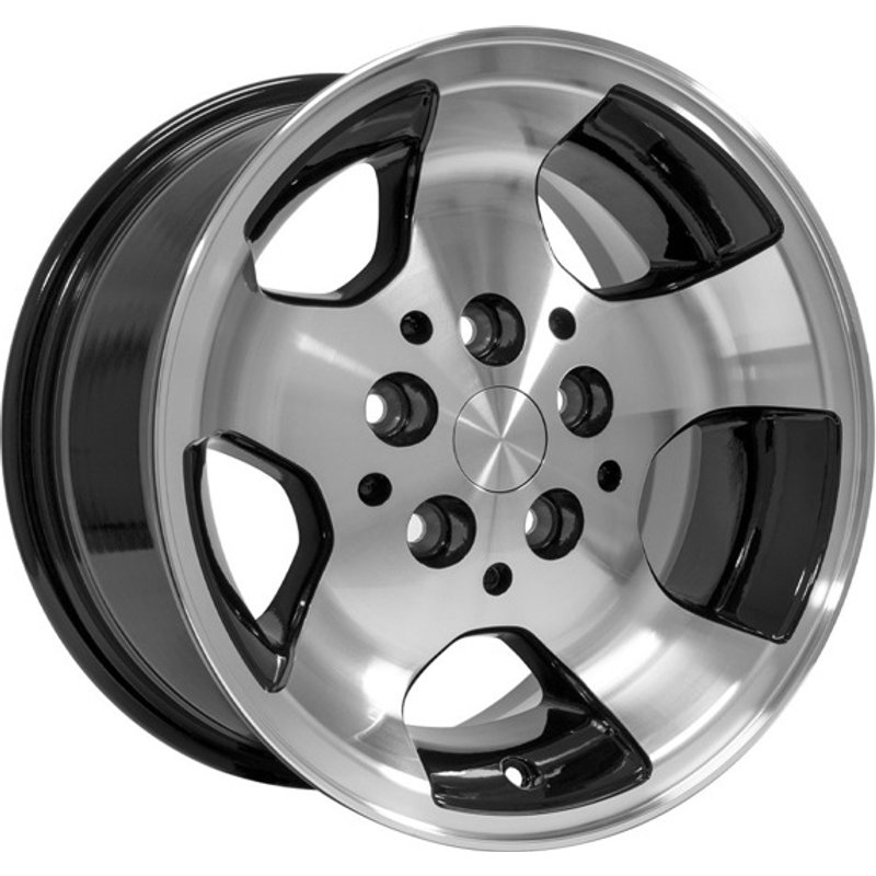 OE JP08 Machined Black Wheels - 15x8 - 5x114.3 Bolt Pattern — Wheels & Rims