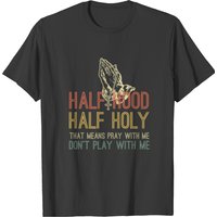 T-shirt Half Hood Half Holy pour hommes
