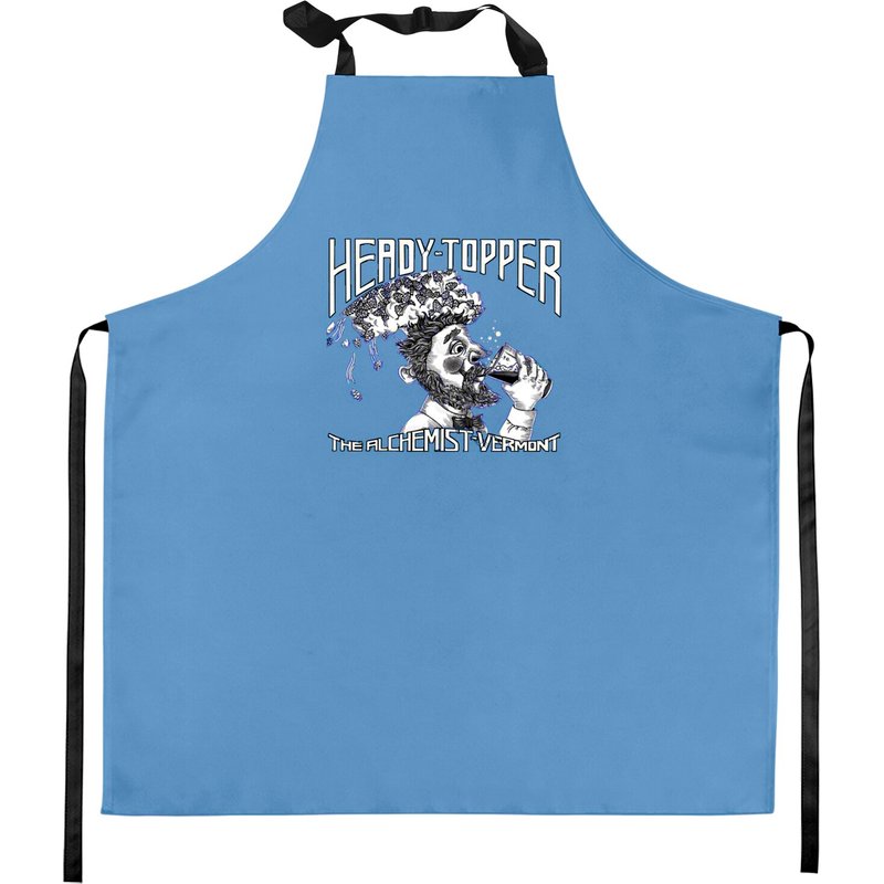The Heady Topper Kitchen Apron - Carolina Blue — Kitchen Aprons