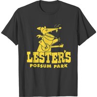 T-shirt Lester's Possum Park pour hommes en noir