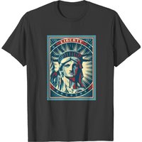 T-shirt pour hommes Statue de la Liberté en noir