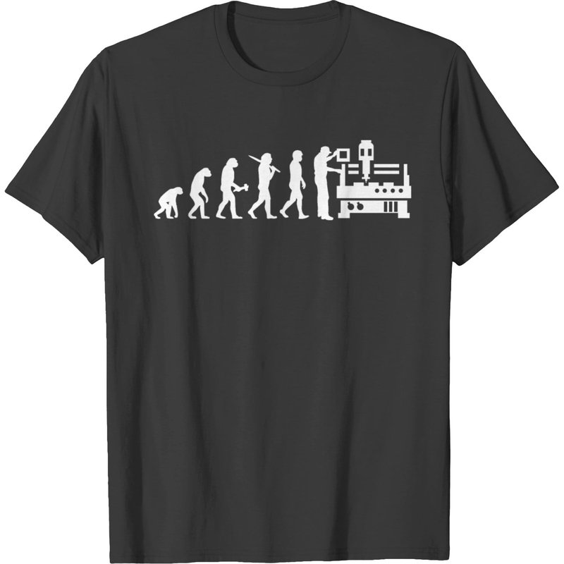 CNC Machinist CNC Operator Evolution T-Shirt for Men — Mens T Shirts