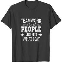 Teamwork A Lot Of People Doing What I Say T-Shirt for Men