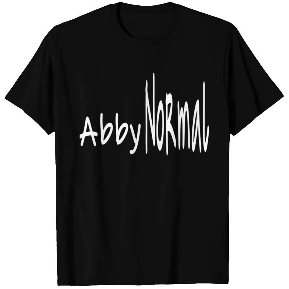 Abby Normal Men's Text T-Shirt in Black — Mens T Shirts