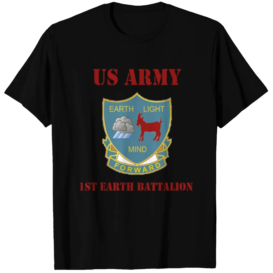1st Earth Battalion Men Who Stare At Goats T-shirt — Mens T Shirts