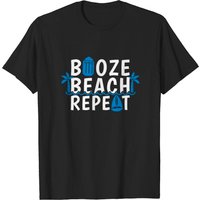 T-shirt Beach Booze Repeat Spring Break pour hommes