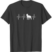 T-shirt Boston Terrier Heartbeat pour hommes - Noir
