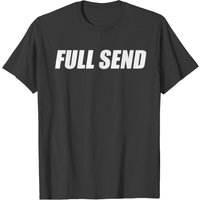 T-shirt Full Send pour hommes en noir — T-shirts pour hommes
