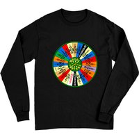 T-shirt à manches longues avec logo Wheel of Fortune pour unisexe — T-shirts pour hommes