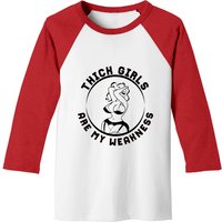 T-shirts de baseball pour hommes : Thick Girls Are My Weakness — T-shirts pour hommes