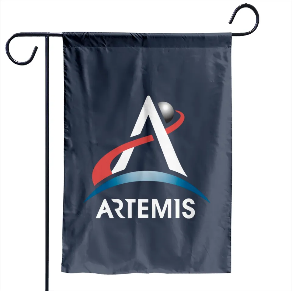 Artemis Program Logo Garden Flags — Decorative Flags
